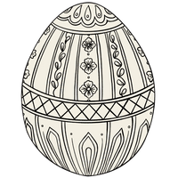 Die-Cut Coloring Easter Egg Placemat