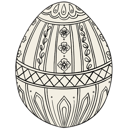 Die-Cut Coloring Easter Egg Placemat