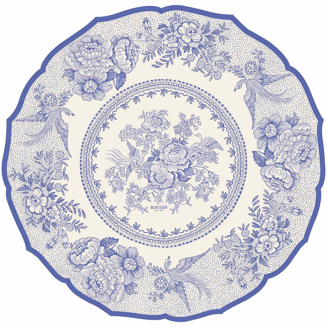 Die-Cut Blue Asiatic Pheasants Placemat