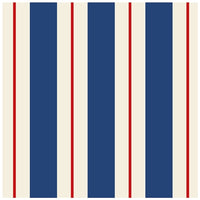 Navy & Red Awning Stripe Napkin