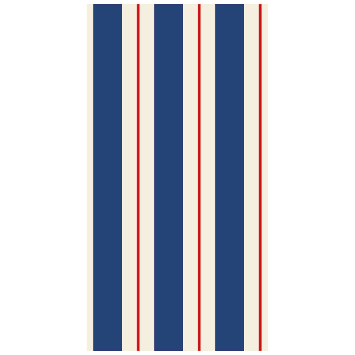 Navy & Red Awning Stripe Napkin
