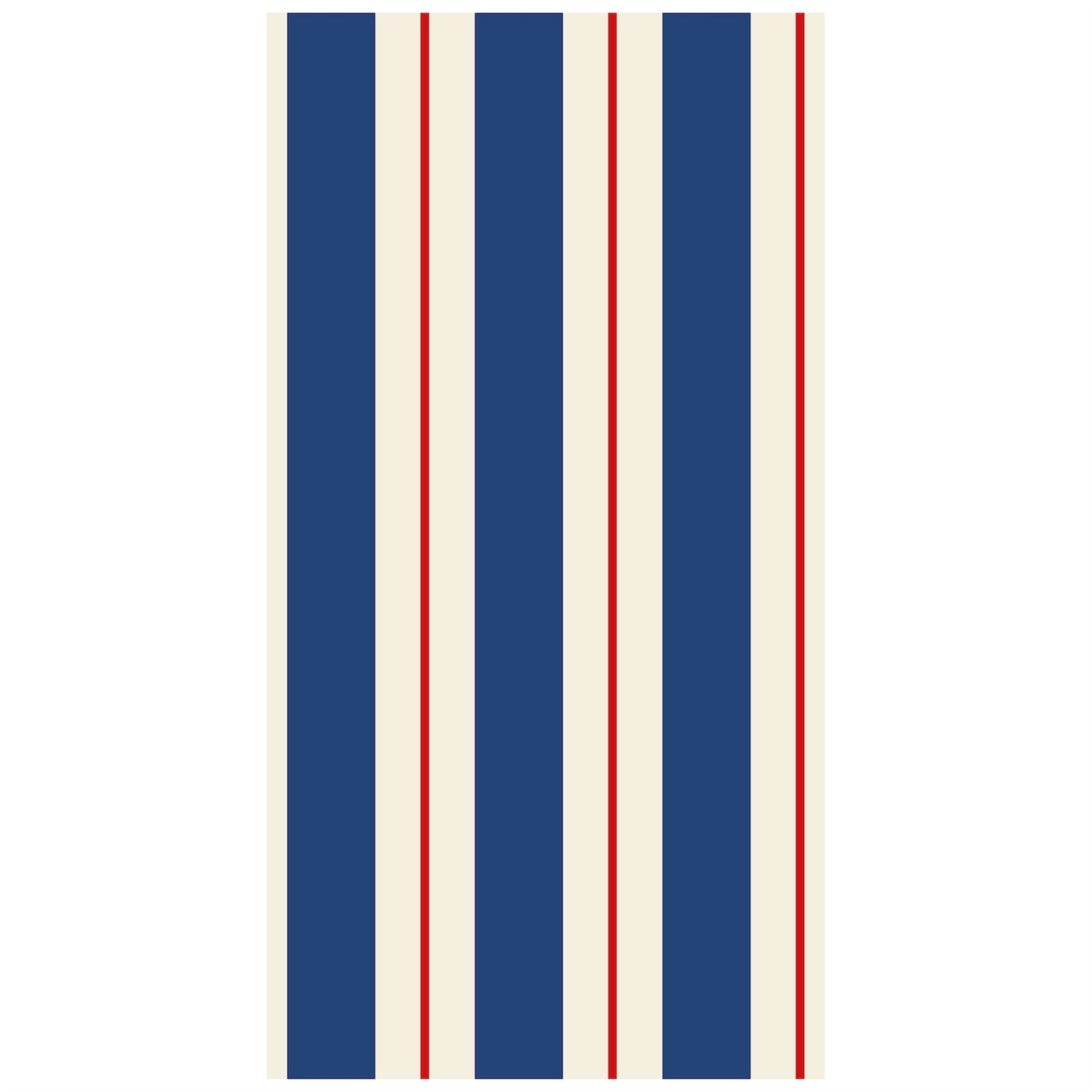 Navy & Red Awning Stripe Napkin