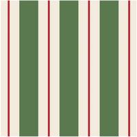 Green & Red Awning Stripe Napkin