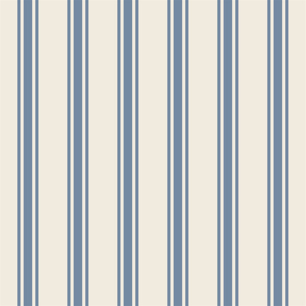 Cornflower Blue Linen Stripe Napkin