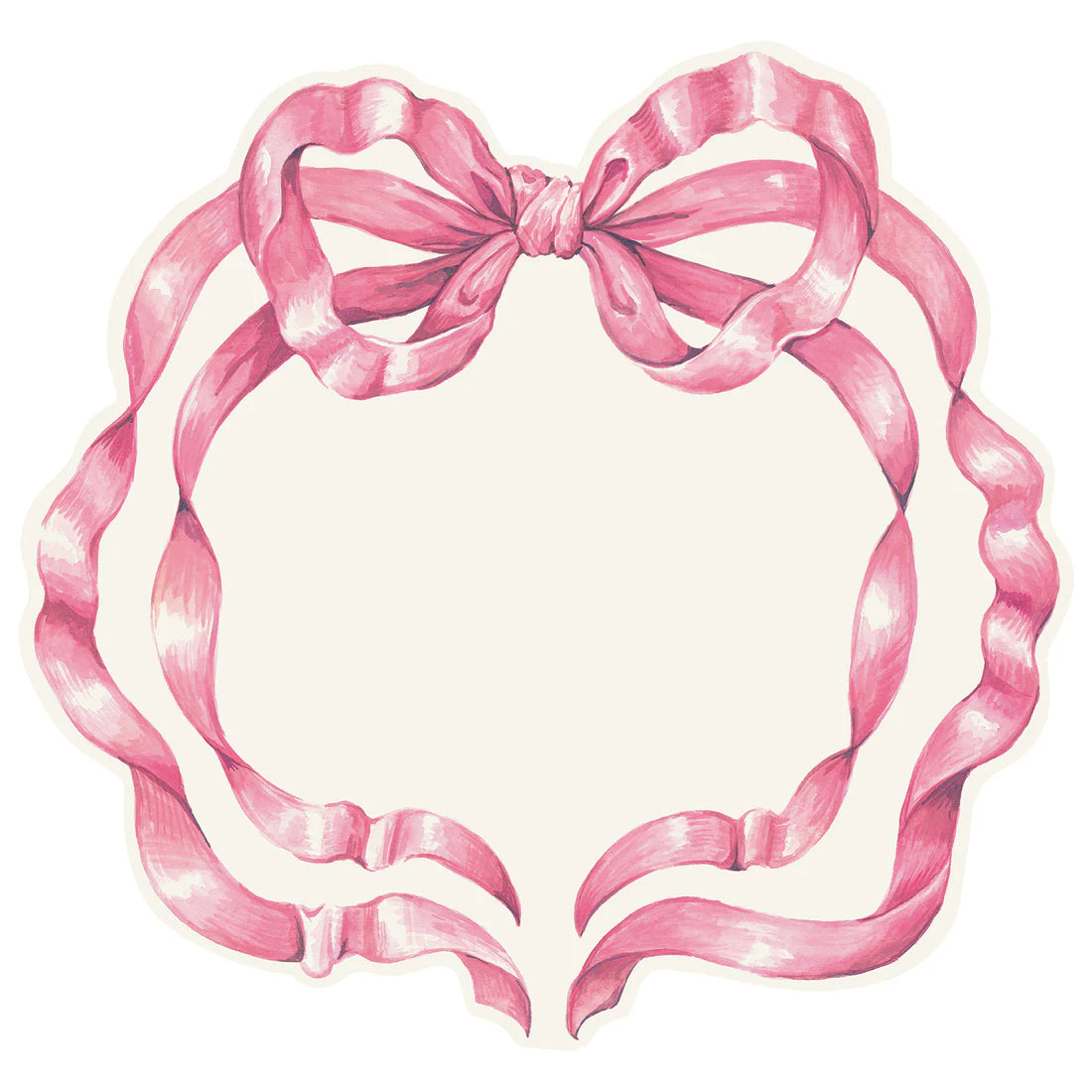 Die-Cut Pink Bow Placemat