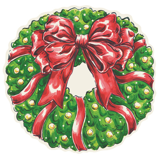 Die-cut Holiday Wreath Placemat