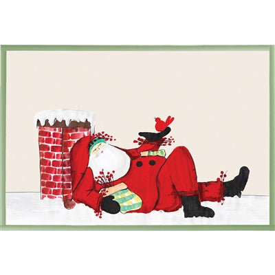 Old St. Nick Chimney Placemat - Pad of 18 Sheets