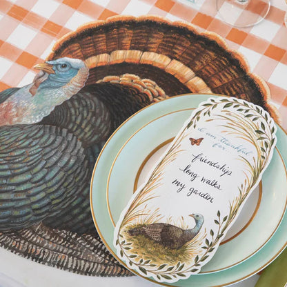 Die-cut Heritage Turkey Placemat