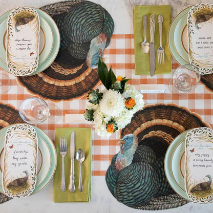 Die-cut Heritage Turkey Placemat