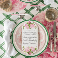 Die-Cut Peony Placemat