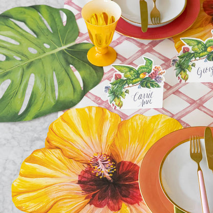 Die-cut Monstera Leaf Placemat