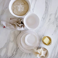 Lastra White European Dinner Plate