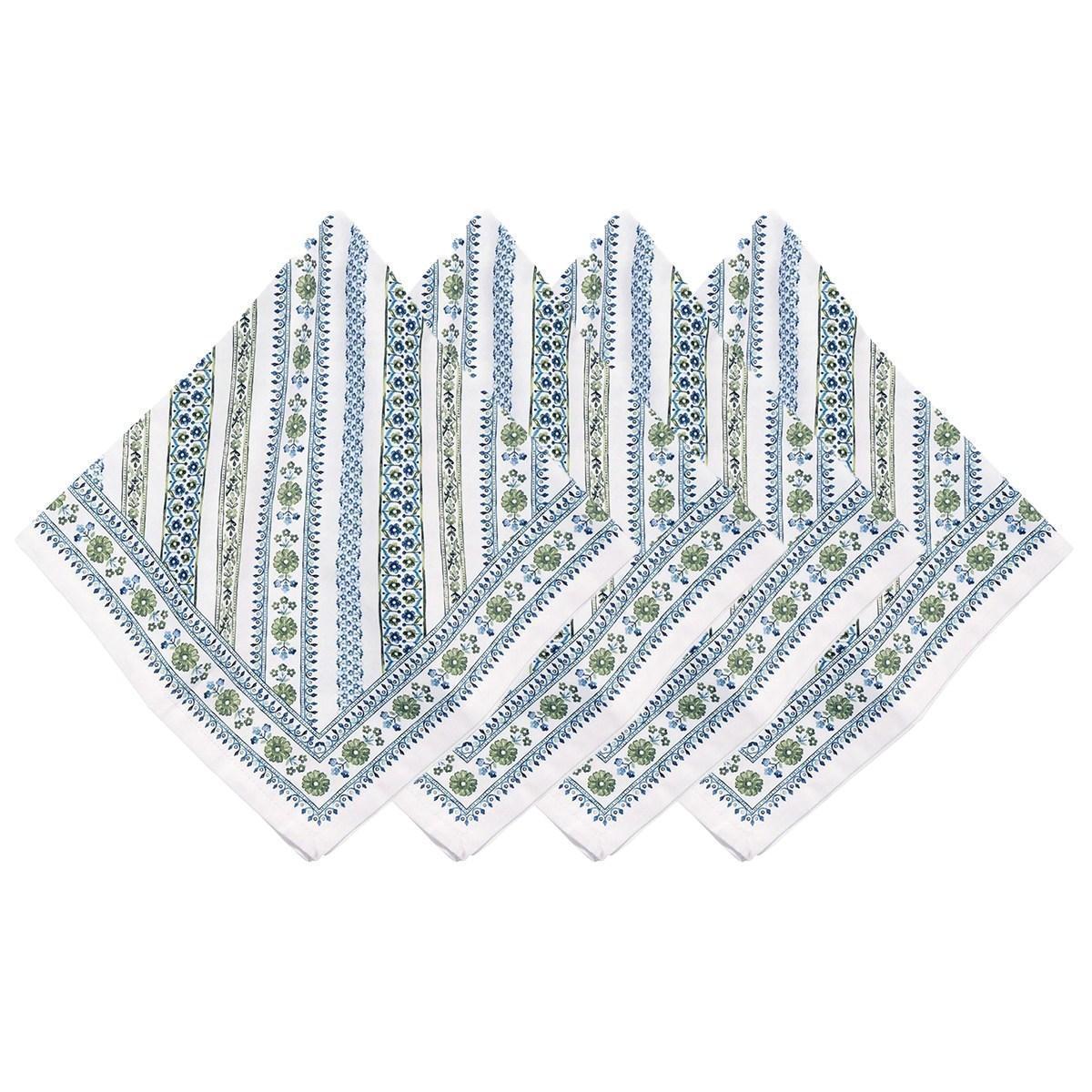 Seville Stripe Napkin Set/4