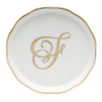 Coaster with Monogram - Letter F