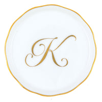 Coaster with Monogram - Letter K