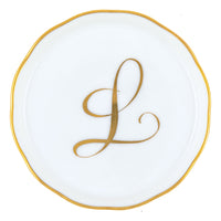 Coaster with Monogram - Letter L
