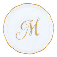 Coaster with Monogram - Letter M