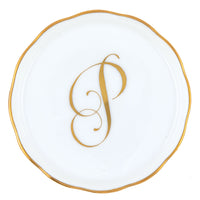 Coaster with Monogram - Letter P