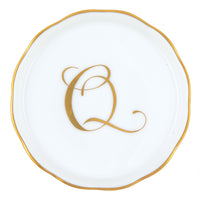 Coaster with Monogram - Letter Q