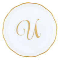 Coaster with Monogram - Letter U