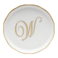 Coaster with Monogram - Letter W