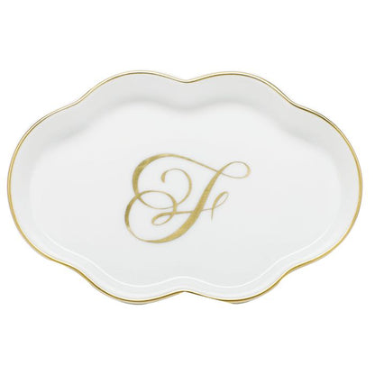 Scalloped Tray With Monogram