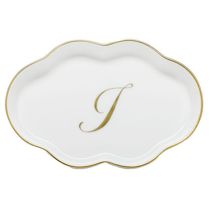 Scalloped Tray With Monogram