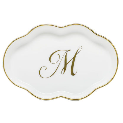 Scalloped Tray With Monogram