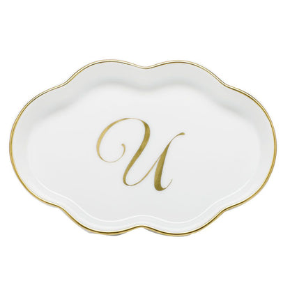 Scalloped Tray With Monogram