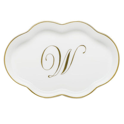 Scalloped Tray With Monogram