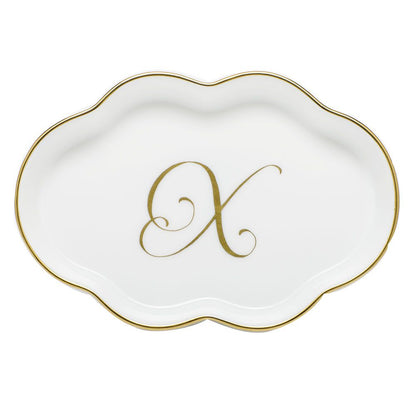 Scalloped Tray With Monogram