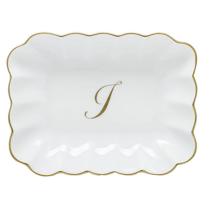 Oblong Dish with Monogram