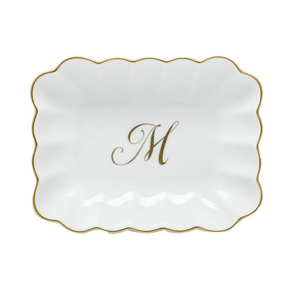 Oblong Dish with Monogram