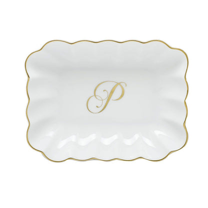 Oblong Dish with Monogram