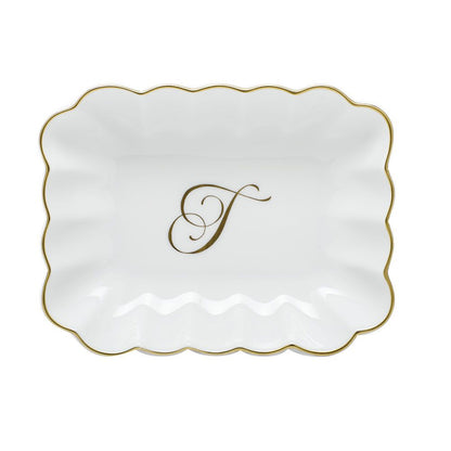 Oblong Dish with Monogram