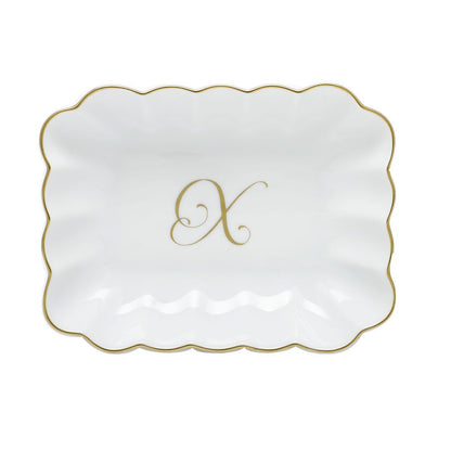 Oblong Dish with Monogram