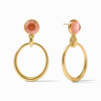 Julie Vos Laguna Statement Earring, Iridescent Melon