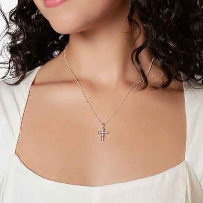 Luminous Cross Pendant Necklace