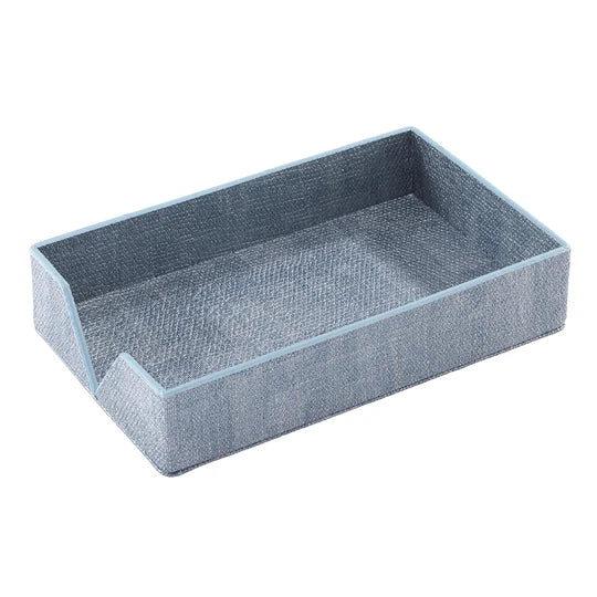 Luster Ice Blue Guest Towel Box
