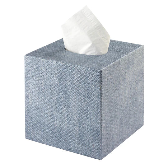 Luster Ice Blue Tissue Box