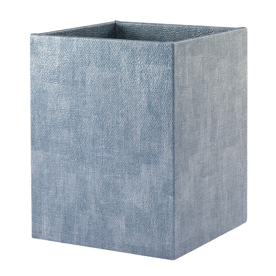 Luster Ice Blue Waste Basket