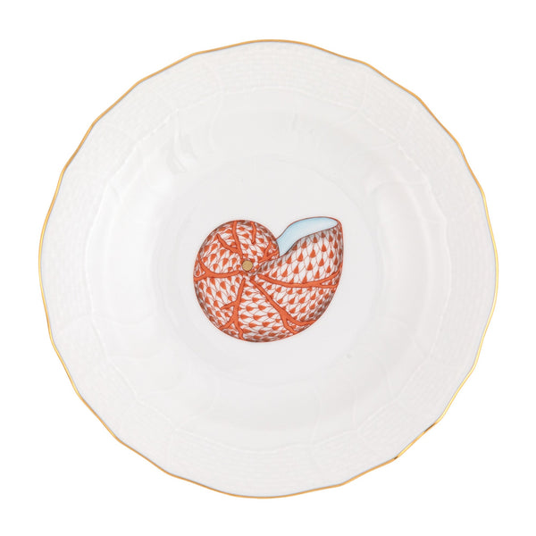 Aquatic Dessert Dessert Plate, Rust