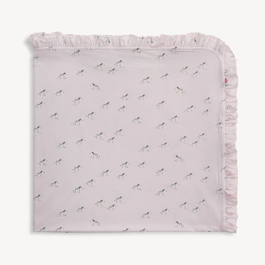 Pink Savannah Plains Modal Ruffle Blanket