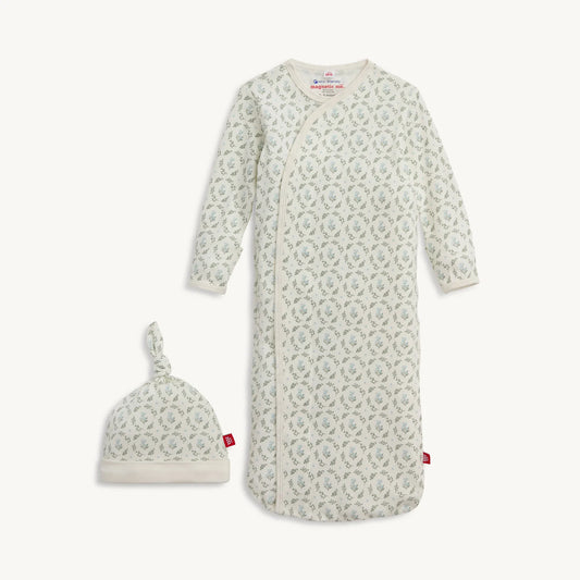 Eloise Organic Cotton Footie + Hat