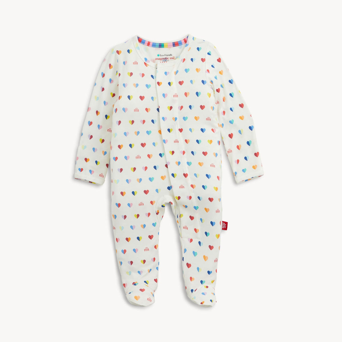 Magnetic Me Branded Heart Modal Footie, 0-3m