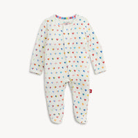 Magnetic Me Branded Heart Modal Footie, 0-3m