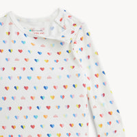 Magnetic Me Branded Heart Modal L/s Lng Pant Pj, 2T