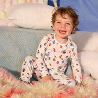 Magnetic Me Mighty Penguins Modal L/s Lng Pant Pj, 2T