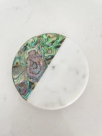 Rainbow Eucalyptus White Marble Candle