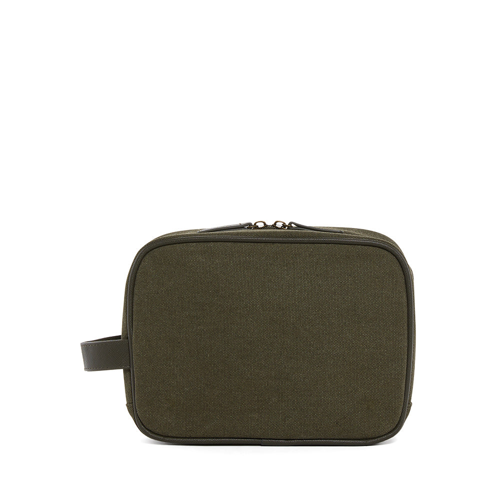 Men's Coated Canvas Toiletry Bag - Cactus